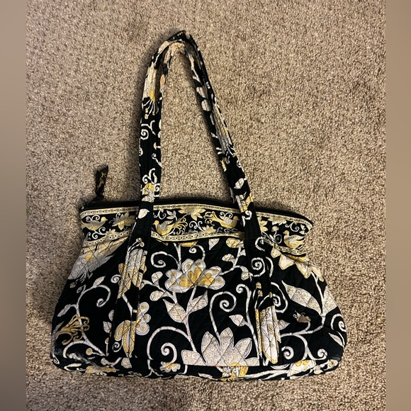 Vera Bradley Yellow Bird Betsy Shoulder Tote Bag 2008 - Picture 1 of 10